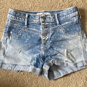Hollister acid wash shorts